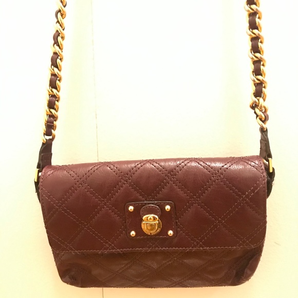 Marc Jacobs XL Leather Burgundy Crossbody - Picture 2 of 4